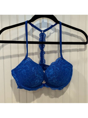 Victoria’s Secret PINK Push-Up Bra 34D Pink Lace Wear Everywhere